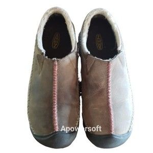 Keen Leather Slip ons. WM'S SIZE 9.5